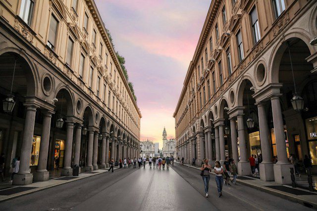 Via Roma and Piazza San Carlo - Milaan Modestad Italië